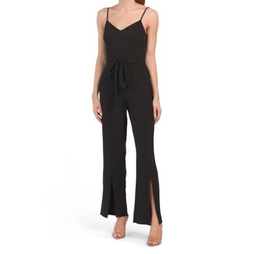 NWT DRESS THE POPULATION Stevie Jumpsuit Black XS